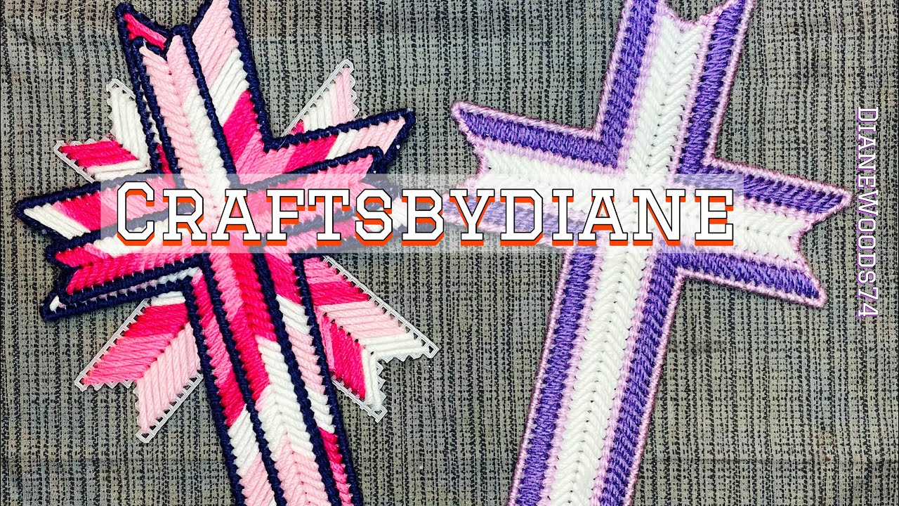 👀 3 piece Cross | Visual | Plastic Canvas