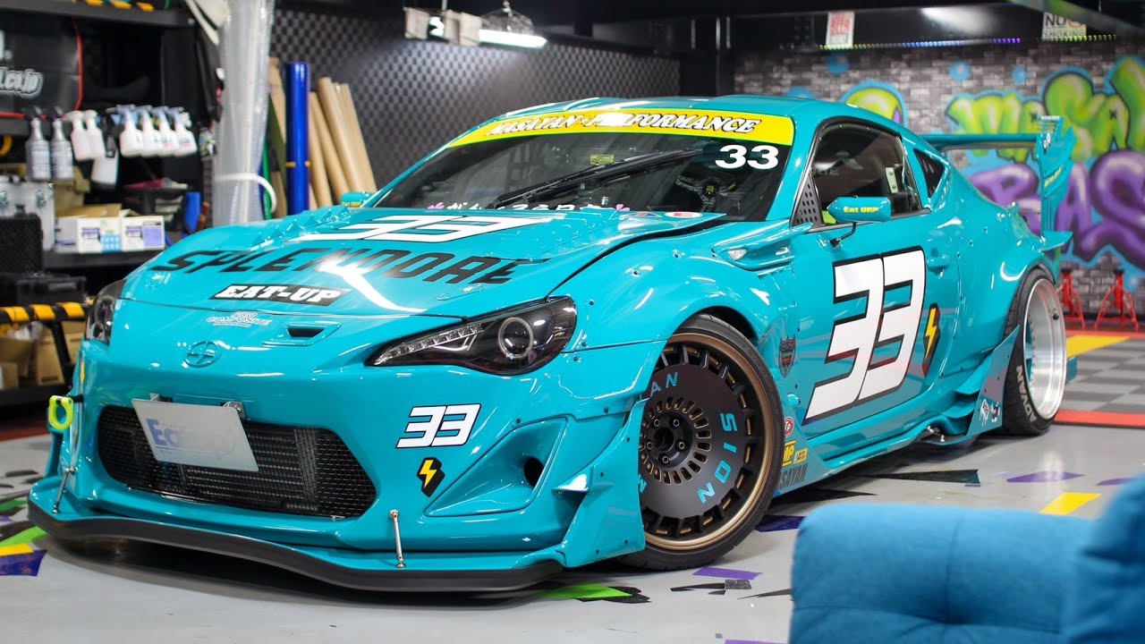 9年間で総額4000万ｗｗ500馬力！2.1L化HKSボルトオンターボGT3RSタービンのトヨタ86ZN6。外装ワンオフ祭ｗ