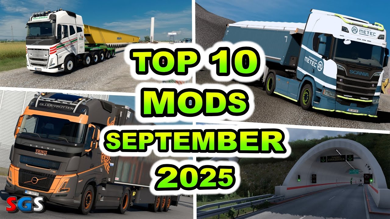 |ETS2 1.56| TOP 10 MODS - SEPTEMBER [2025]