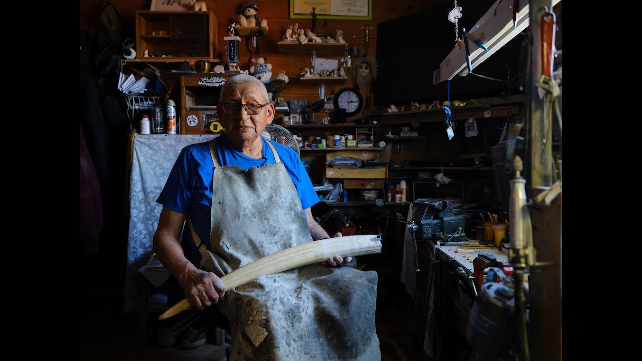 Joe Kunnuk - Alaska Native Walrus Ivory Artist