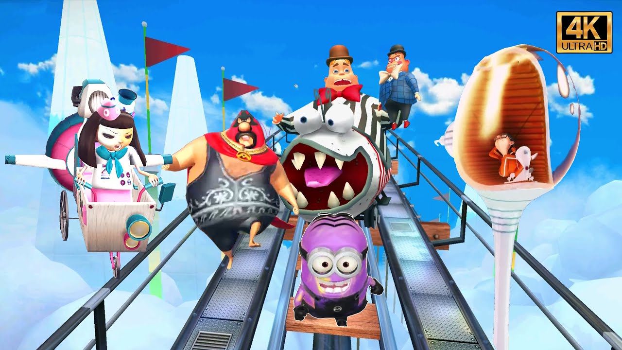 Despicable Me Minion Rush Disguised Minion Vs All Bosses - PC UHD 4K