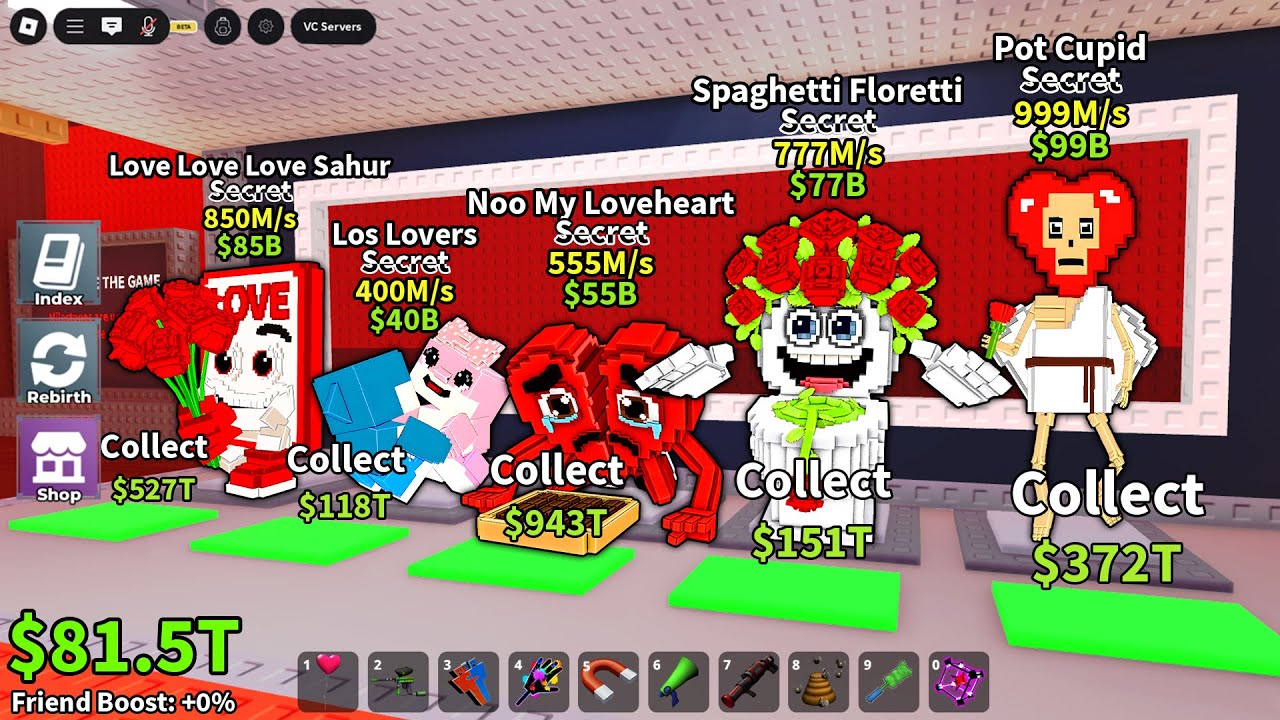 ROBLOX New Pot Cupid - I Got New Spaghetti Florreti Brainrot - New Update Soon in Steal a Brainrot