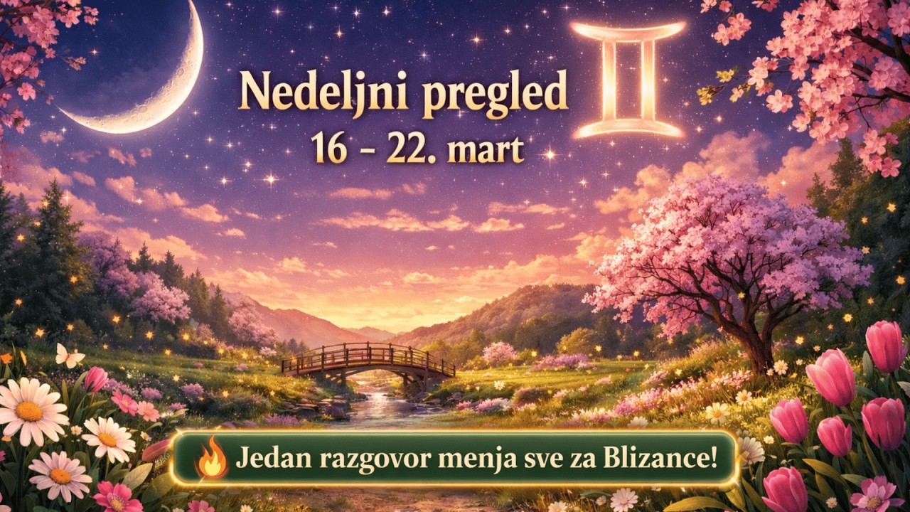 ♊ BLIZANCI | 16–22. mart 2026 | Istina izlazi kada Merkur krene direktno