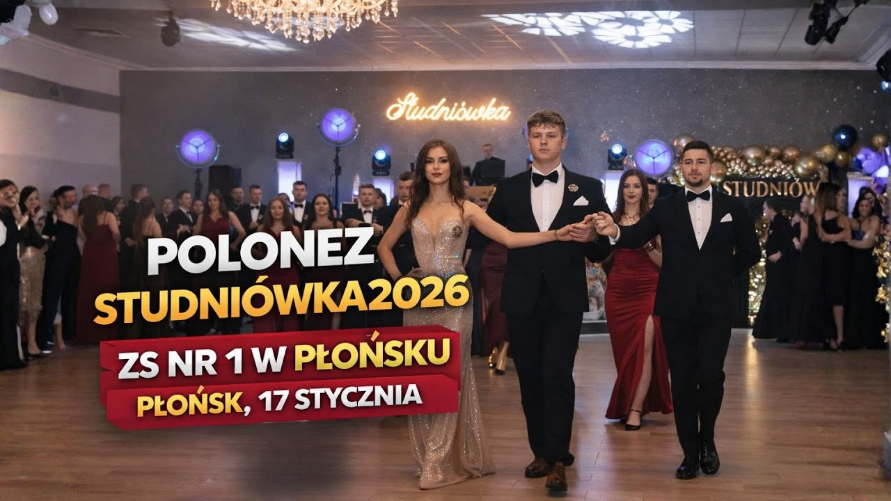 Polonez studniówkowy 2026 | Zespół Szkół nr 1 w Płońsku