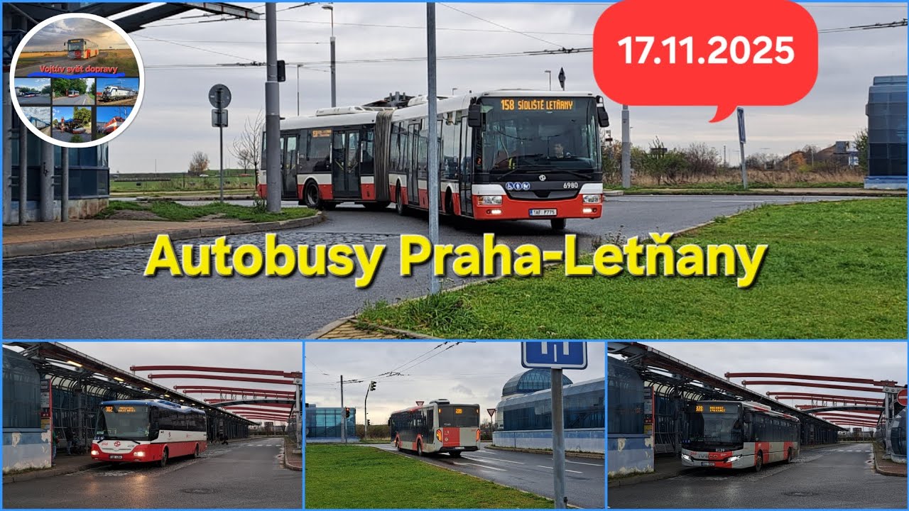 Autobusy Praha-Letňany 17.11. 2025 s @Pražštíšotouši 