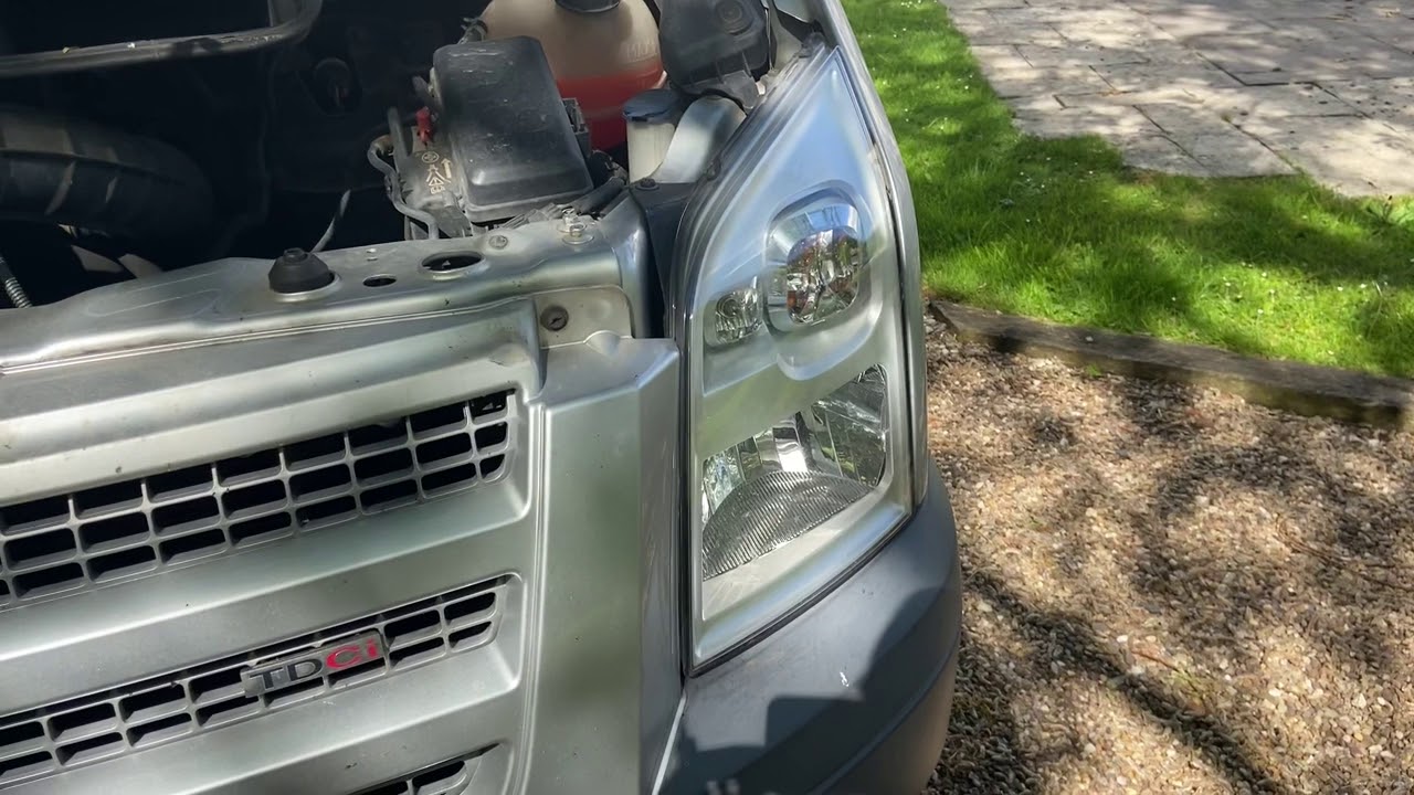 How to replace headlight bulb or headlamp on MK7 Ford Transit