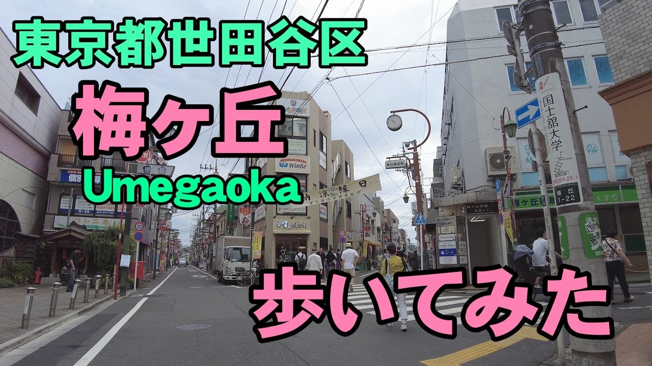 [4K]東京都世田谷区の梅ヶ丘を歩いてみた