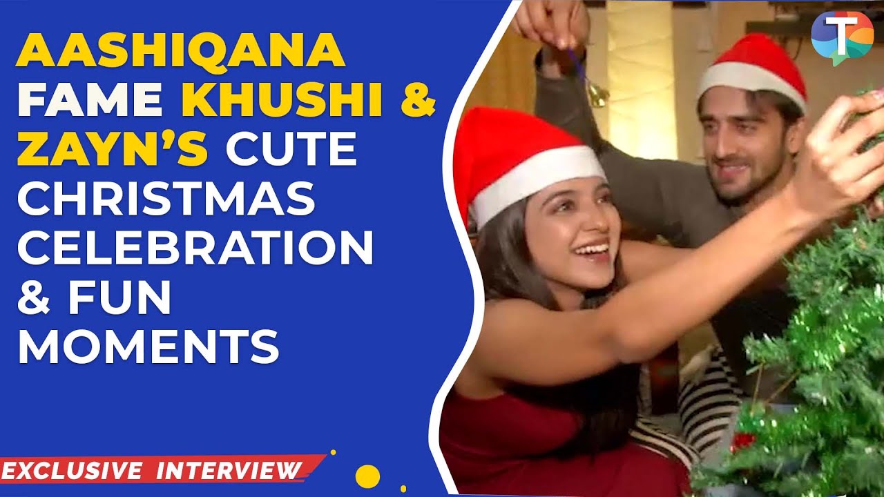 Aashiqana fame Khushi Dubey & Zayn Ibad Khan's CUTE moments as they decorate Christmas tree