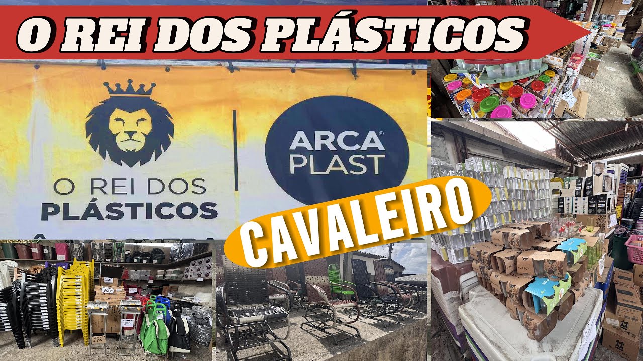 O REI DOS PLÁSTICOS EM CAVALEIRO - TUDO PARA O LAR
