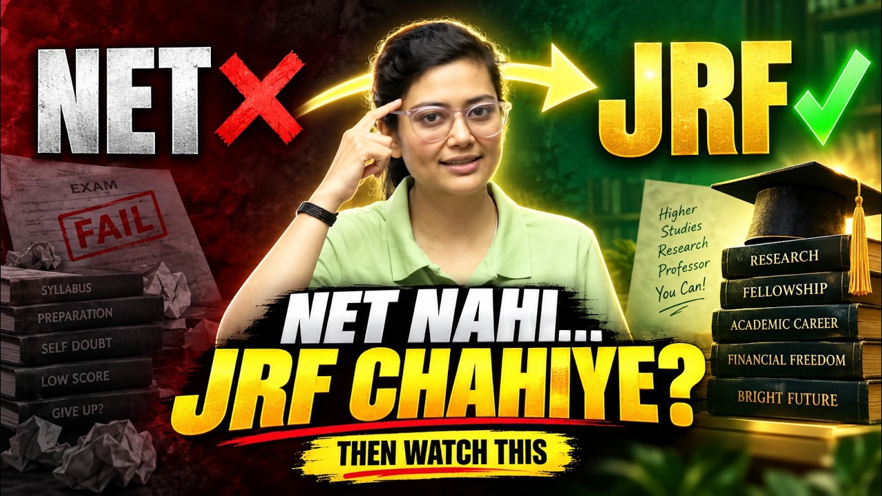 From NET to JRF: The Strategy You&rsquo;re Missing! ✅ Zero to JRF by Aditi Mam