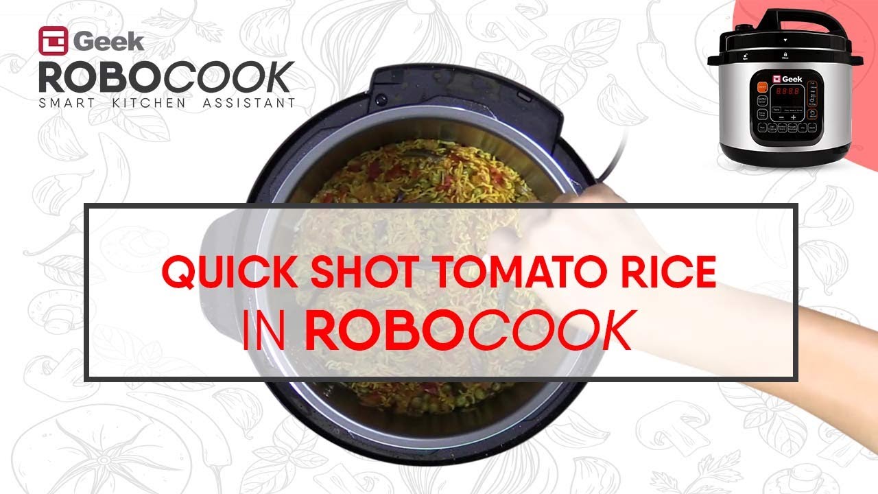 Quick Shot Tomato Rice in Geek Robocook | Electric Pressure Cooker Recipes