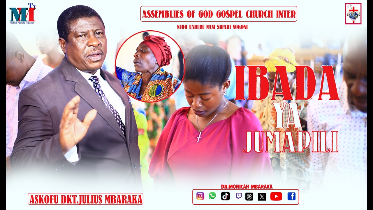 #IBADAYAJUMAPILI || TAZAMA NAMNA ASKOFU DKT.JULIUS MBARAKA ALIVYOTOA YA MOYONI KWA WAUMINI WAKE
