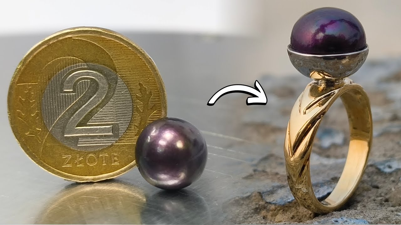 How To Make a  Coin Ring | Pearl Coin Ring - Handmade Jewellery