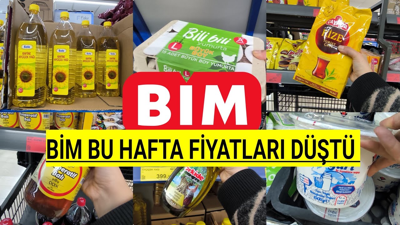 BİM İNDİRİMLİ HAFTALIK ÜRÜNLER BİM BU HAFTA FİYATLAR DÜŞTÜ BİM HAFTA ŞAHANE İNDİRİMLER BAŞLADI 