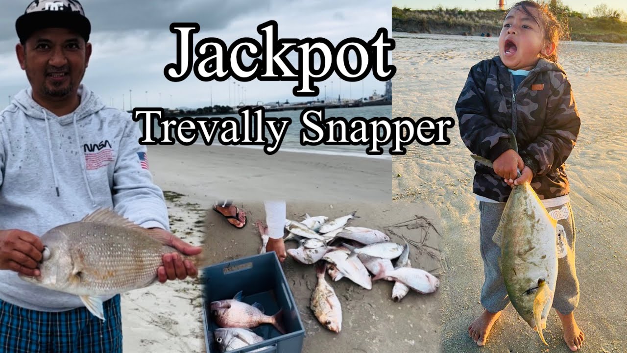 JACKPOT NANAMAN TREVALLY SNAPPER | Magandang spot na fishingan dito sa whangarei D’Gut’z channel