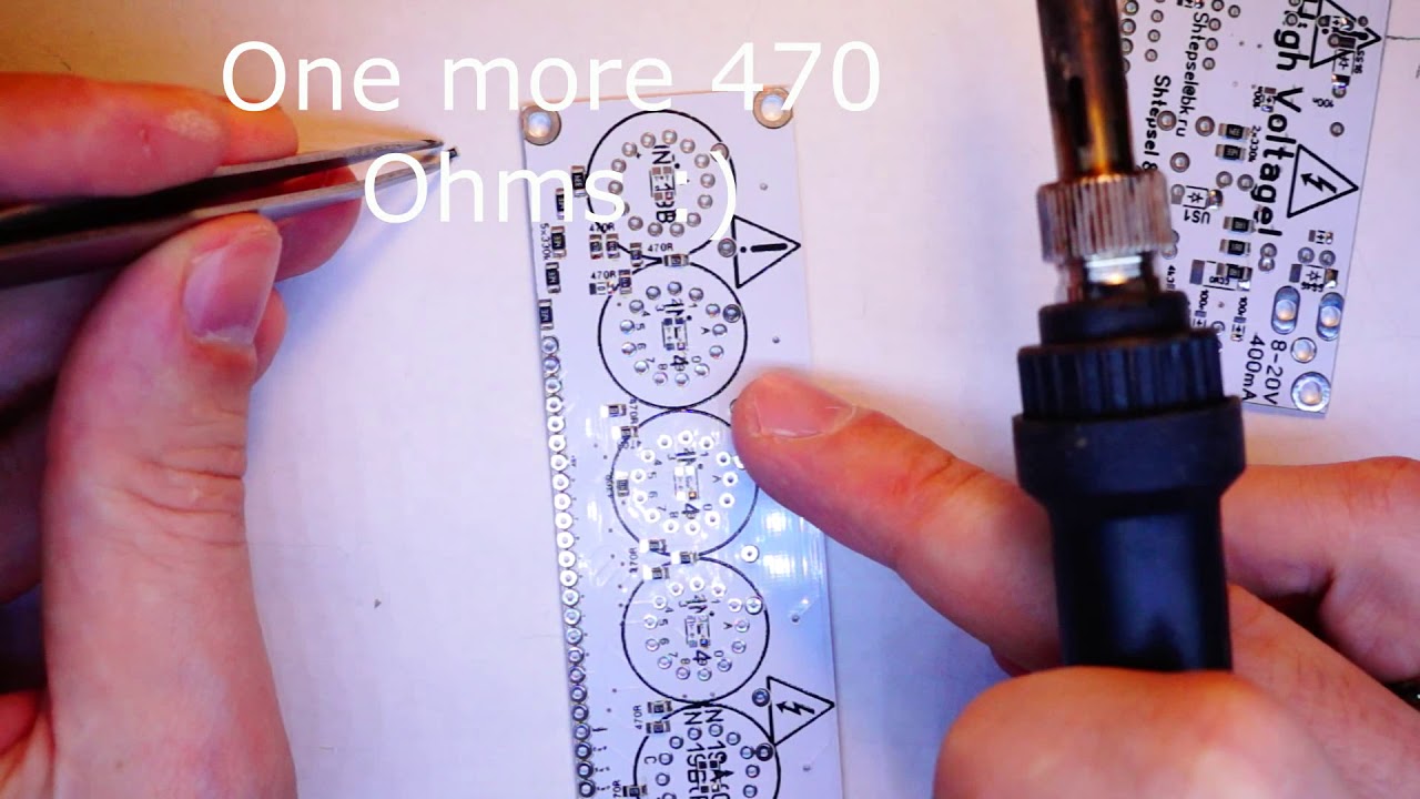 NIXIE Thermometer, Barometer, Hygrometer assembling