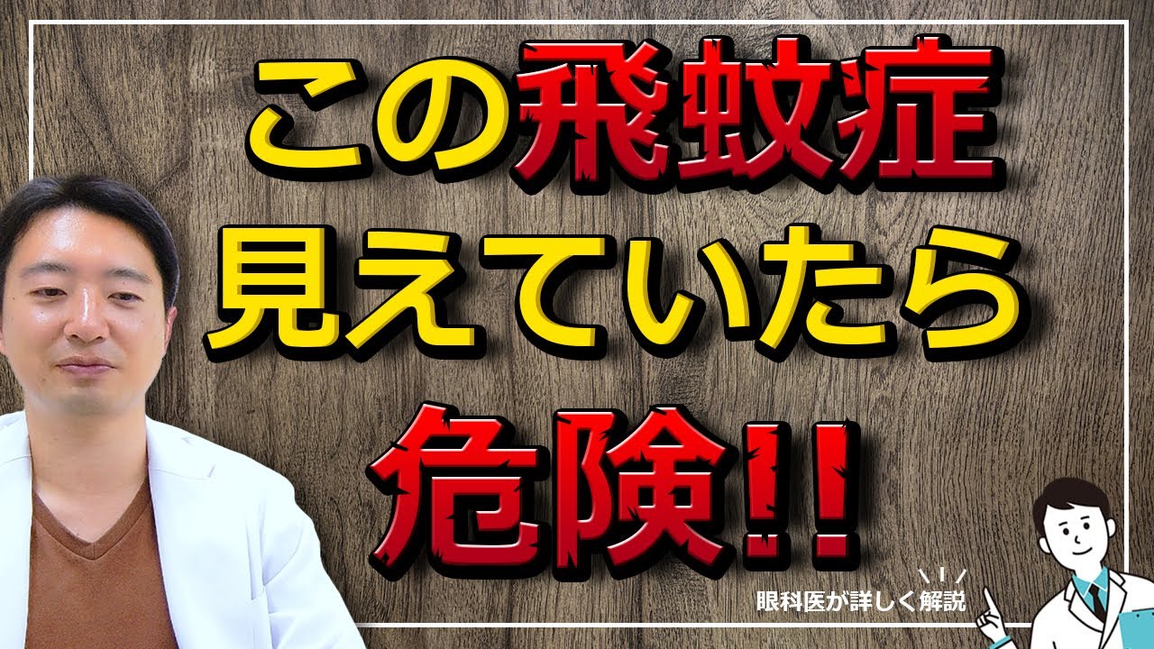 この飛蚊症見えたら危険!!