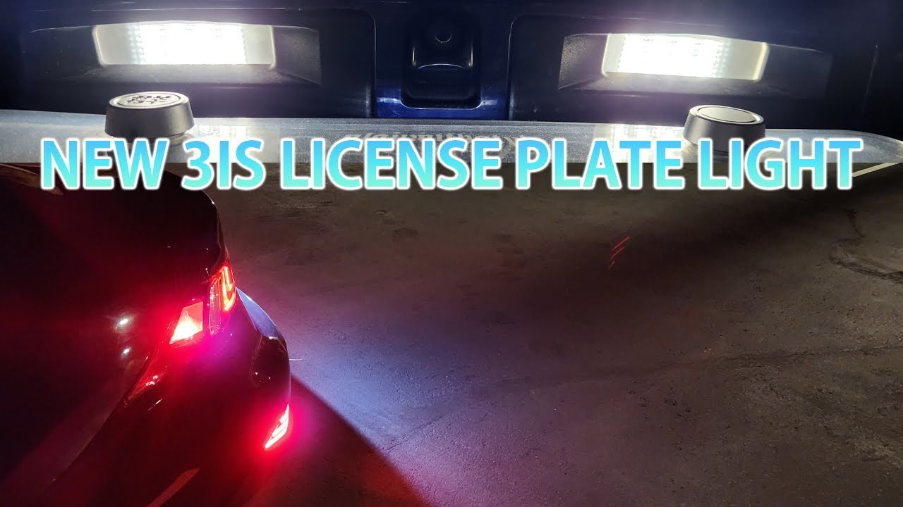 LED License Plate Lights on the Lexus IS250 | 2015 Lexus IS250 (3IS)