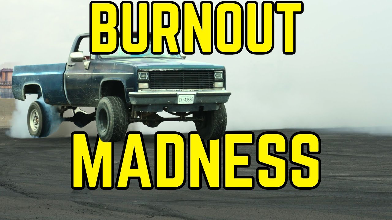 Trucks Doing Burnouts - Massive Smoke & Full Throttle Chaos