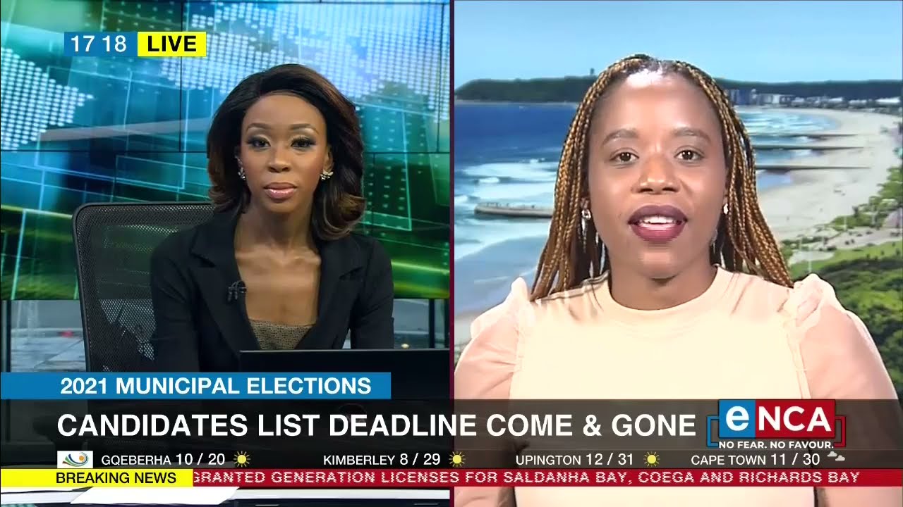 2021 Municipal election | Candidates list deadline come and gone