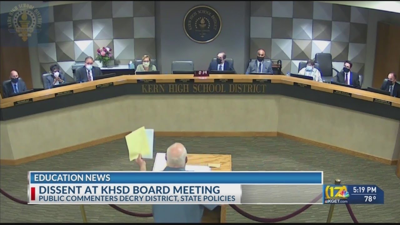 Public comments made during KHSD board meeting decry district, state policies