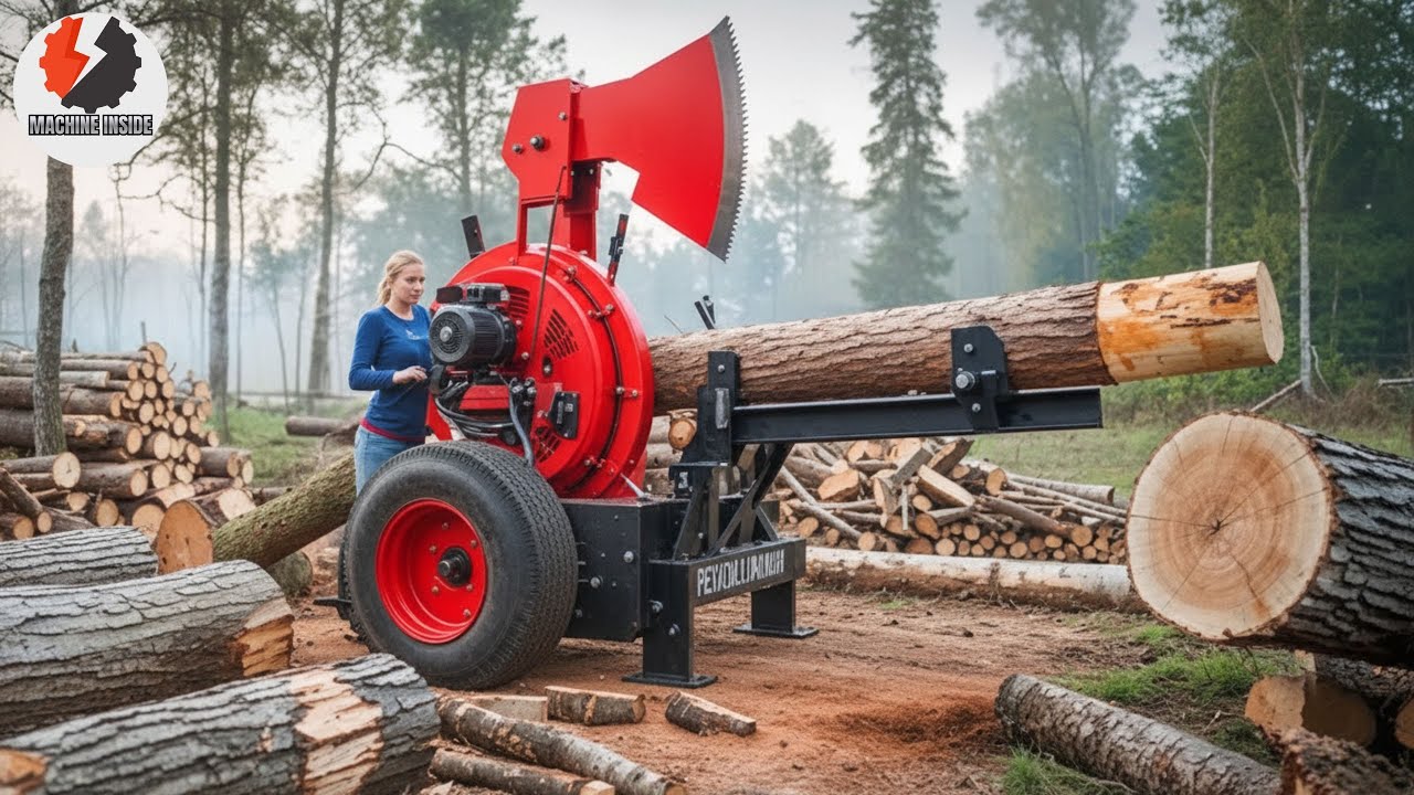 25 Insane Firewood Processors in Action | Dangerous Homemade Wood Cutting Machines#15