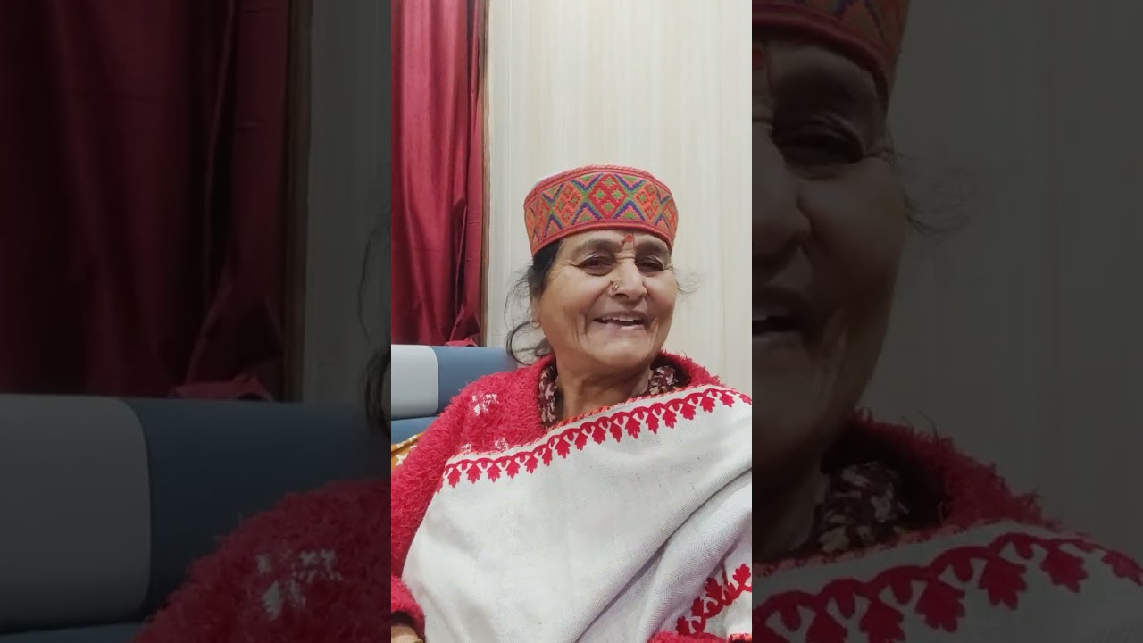Old Himachali song by Mrs Kamlesh Devi retired physical education teacher Pragpur Heritage Village.