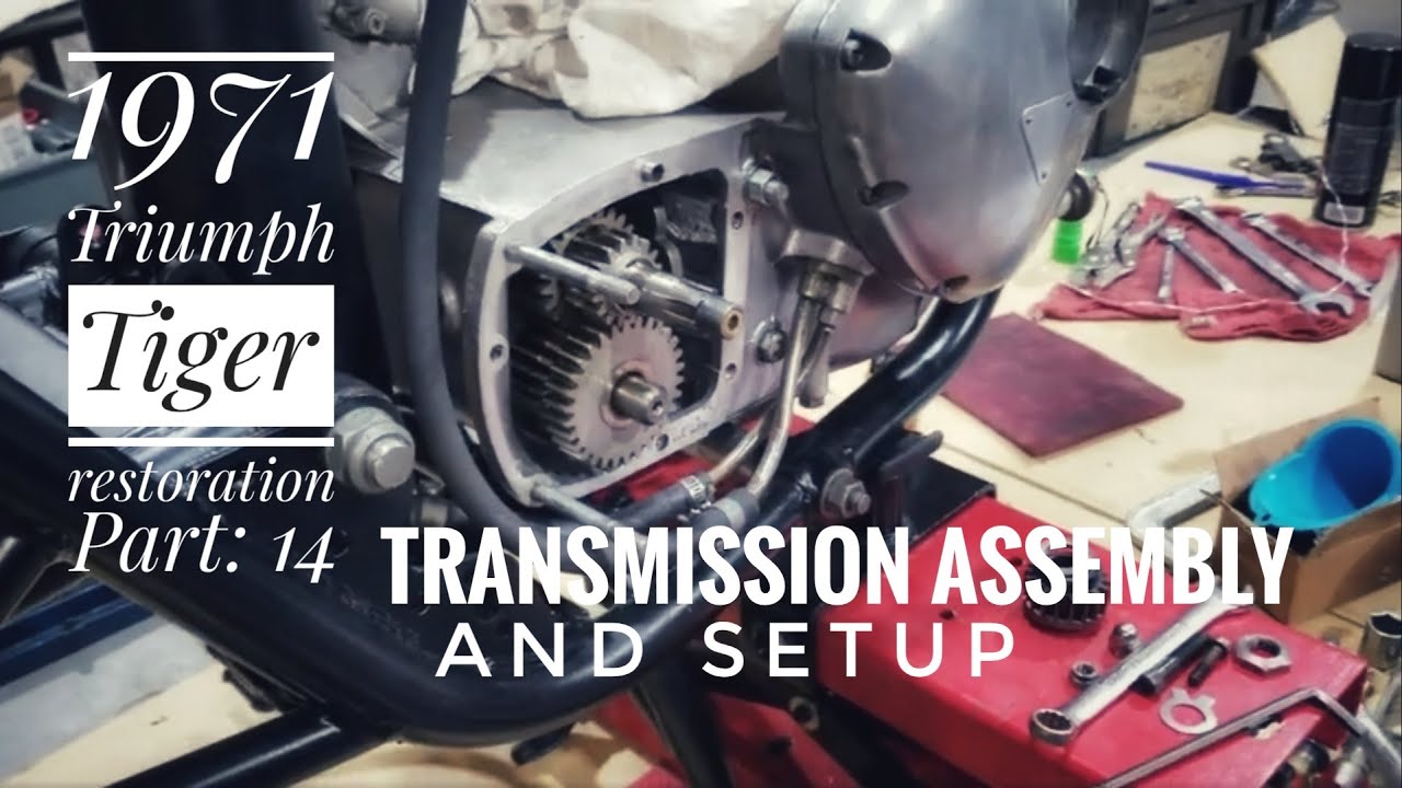 1971 Triumph Tiger 650cc Restoration Part 14, Transmission assembly and setup