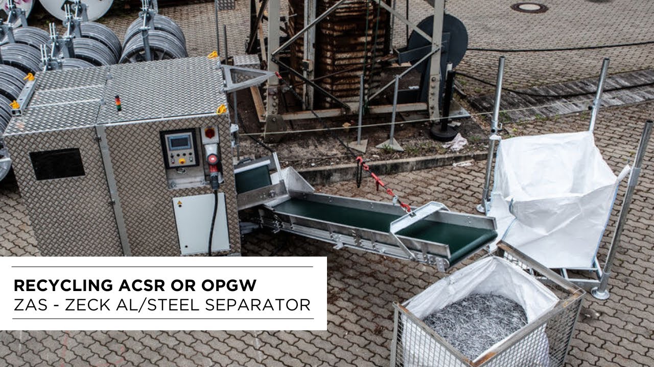 ZAS | Revolutionizing Recycling: The ZECK Aluminum & Steel Separator for ACSR Conductors | ZECK
