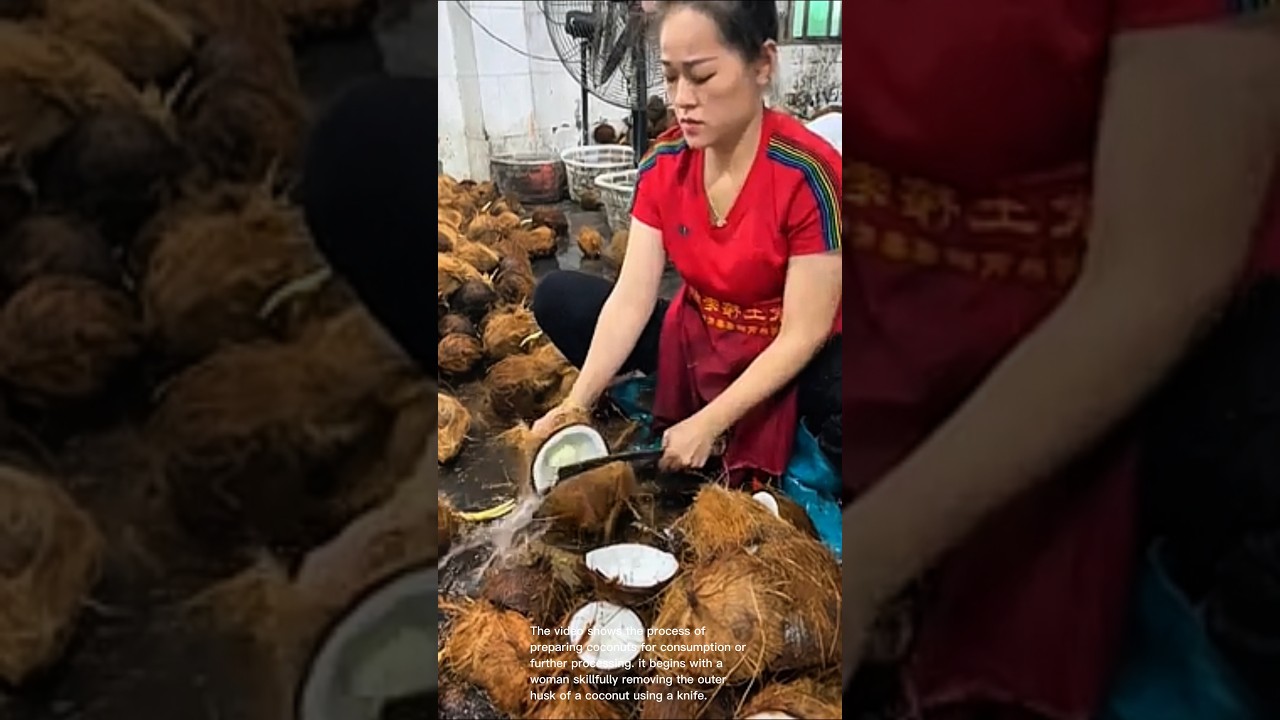 Coconut processing: from husk to fresh coconut meat