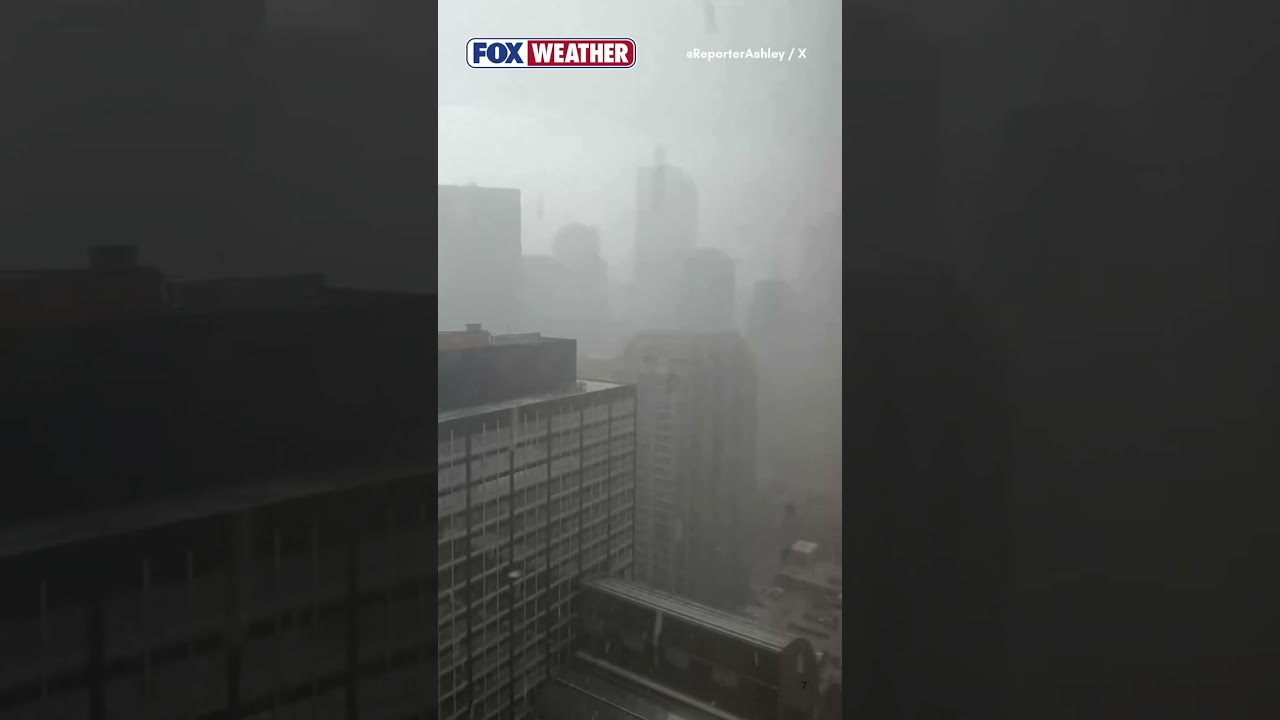 Eerie Scene Over Denver As Hail Slams Area
