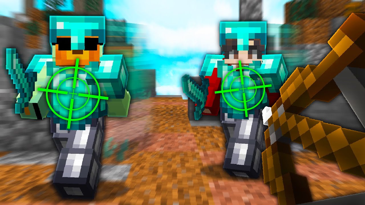 Aimbotting in skywars w/ MontclairBear & Wes