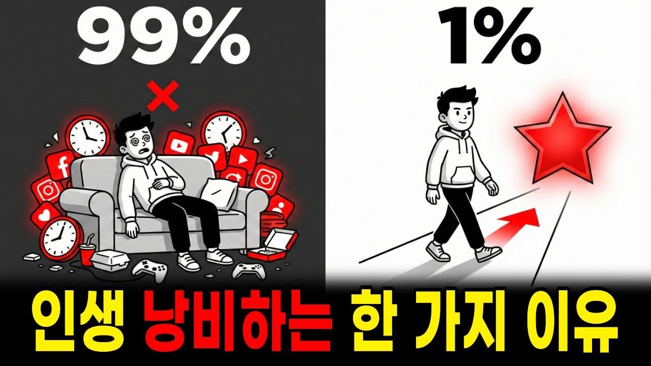 99%가 인생을 낭비하는 진짜 이유 / 원씽 게리켈러 / 자기계발 서적 애니메이션