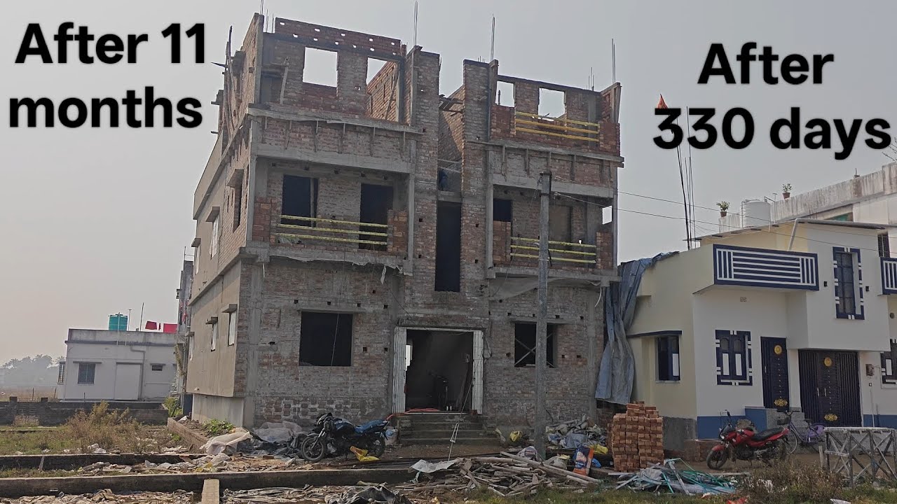After 11 months (330 days) of house construction #vlog #construction #minivlog #home 