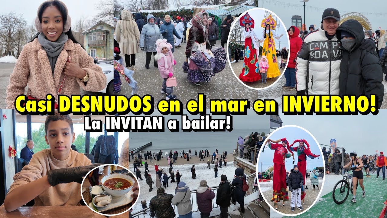 SE VAN PARA EGIPTO✈️ CASI DESNUDOS COMPETENCIA EN EL MAR CON NIEVE😜 LOS SACAN A BAILAR 14al17Ene2026