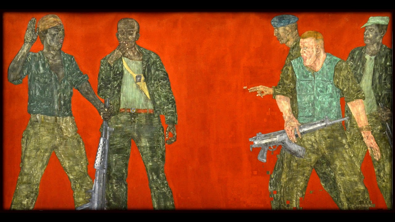 De visita en el Museo Tamayo: Leon Golub: Bite your tongue