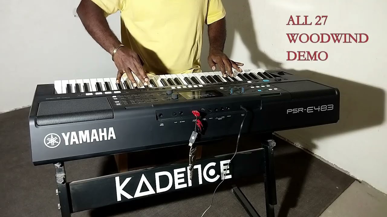YAMAHA PSR e-483 | all 27 woodwind demo