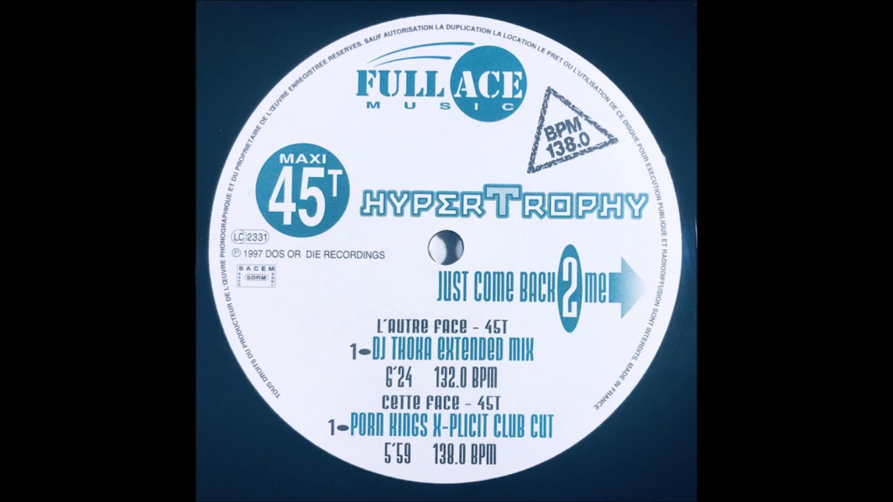 Hypertrophy - Just Come Back 2 Me (DJ Thoka Extended Mix) -1997-