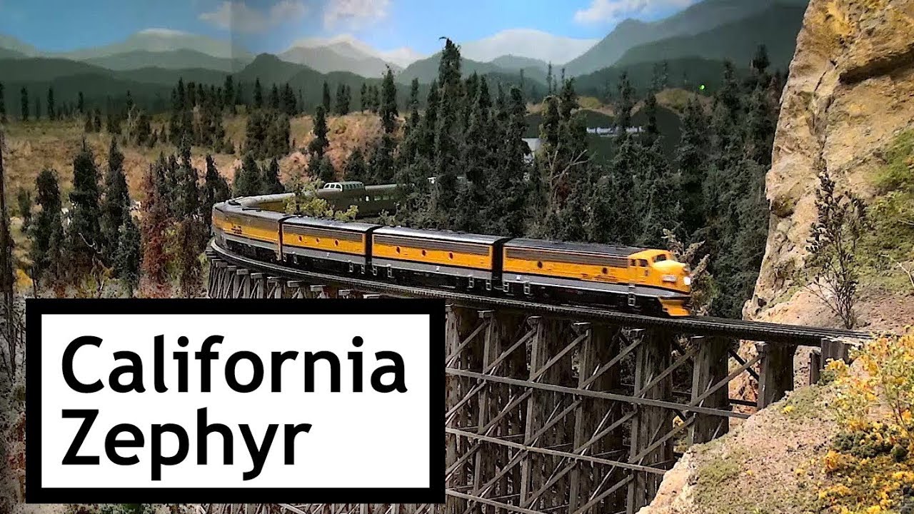 California Zephyr at the Colorado Model Railroad Museum - Eastbound