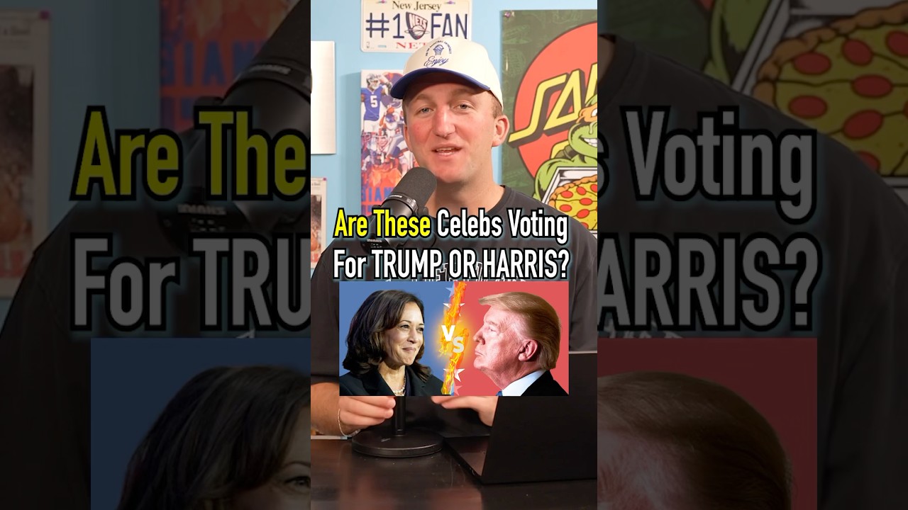 TRUMP Or HARRIS?! Who Are These Celebs Voting For? #shorts #trump #kamala #president #usa #vote