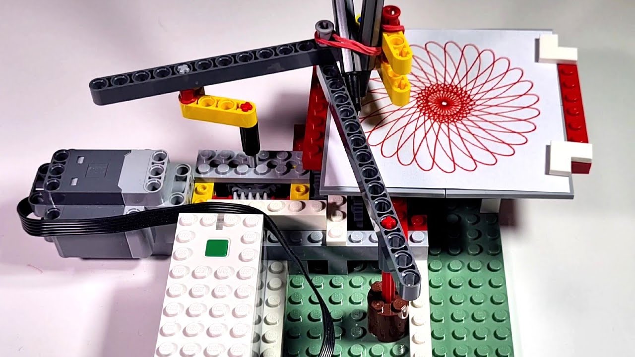 Create Art Automatically: Build This Lego Spirograph! #lego #loopart #spirograph