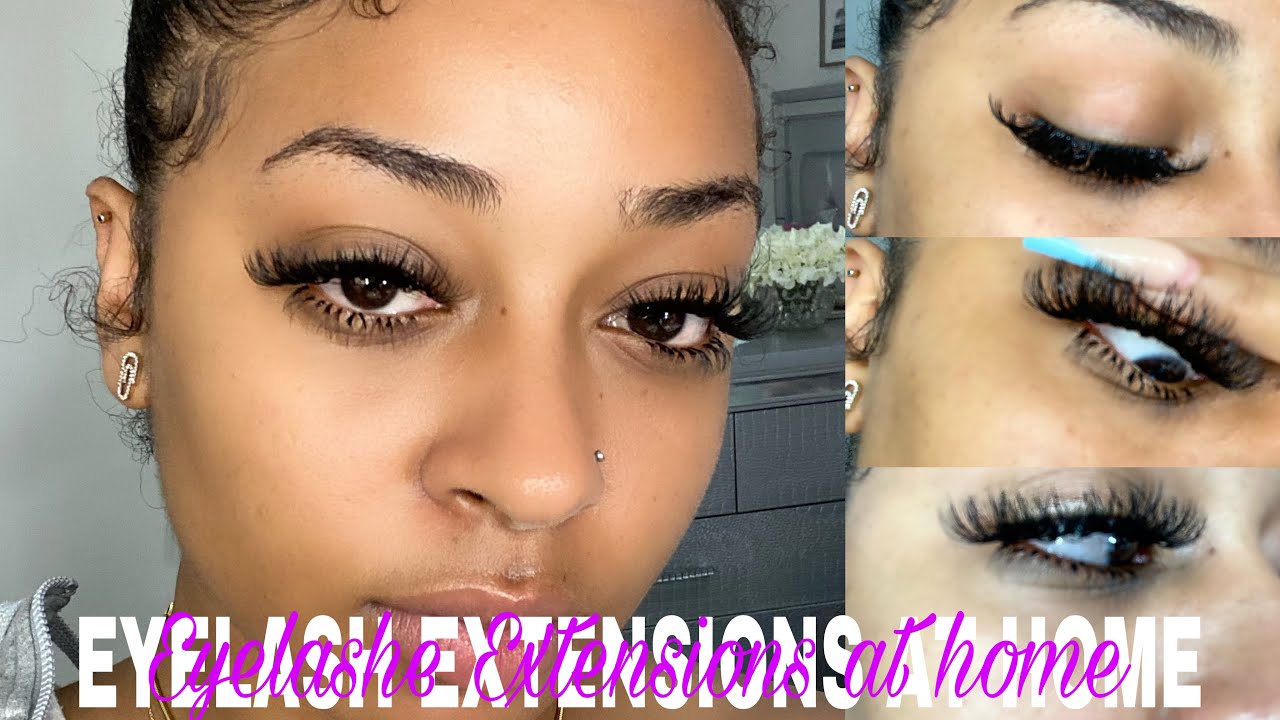 DIY LASH EXTENSIONS AT HOME || BEGINNER  FRIENDLY || Assalaxx
