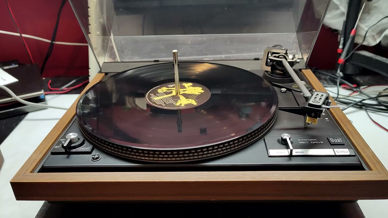 Dual 1242 Automatic Turntable w/ Shure M91ED Cartridge & Dust Cover - FULLY SERVICED - DEMO