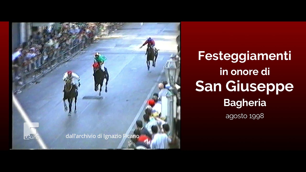 Festeggiamenti in onore di S. Giuseppe 1998: corsa dei cavalli