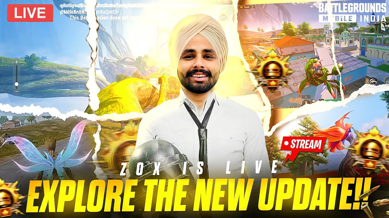 🤩 EXPLORE THE NEW UPDATE 4.2 UPDATE 🥵RANK PUSH 😍 BGMI FUNNY♥️GAMEPLAY WITH 😅TEAM PB31👍🏻 ZOX IS LIVE