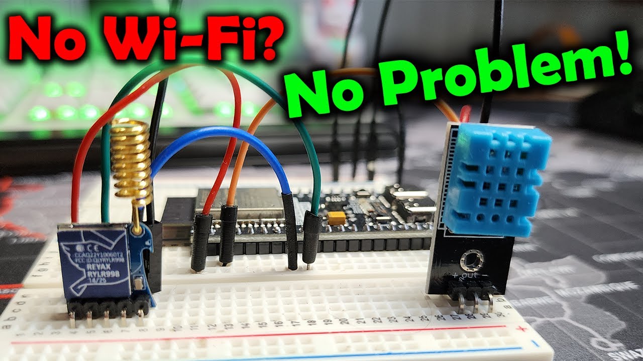 Wireless Temperature Monitor with ESP32 & LoRa &ndash; No Wi-Fi Needed! | Intro to RYLS135 Level Shifter