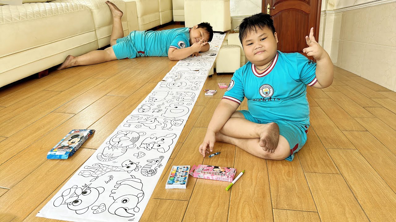 Bài Học Vẽ Tranh Tô Màu Với Tổng Hợp Các Con Vật ❤ ChiChi ToysReview TV ❤ Đồ Chơi