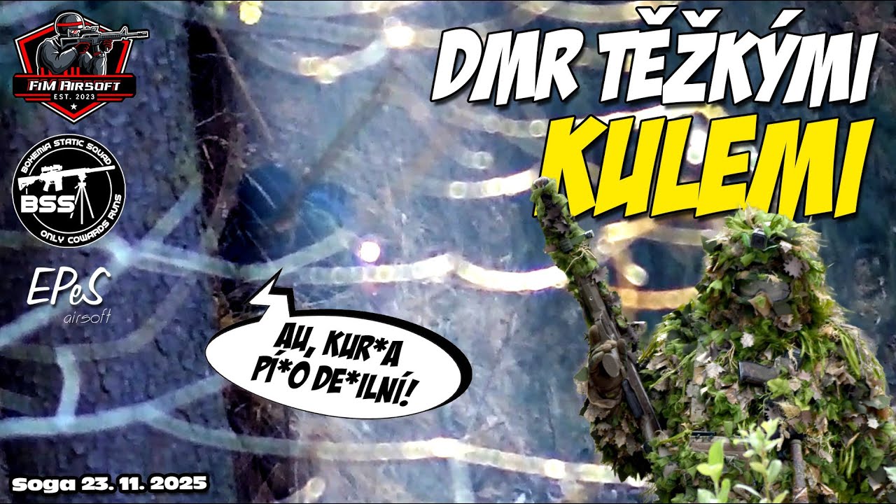 #111 AirSoft: Dostal jsem držkovou na Soga aréně! Poprvé těžké kule v HPA DMR! Gameplay 23. 11. 2025