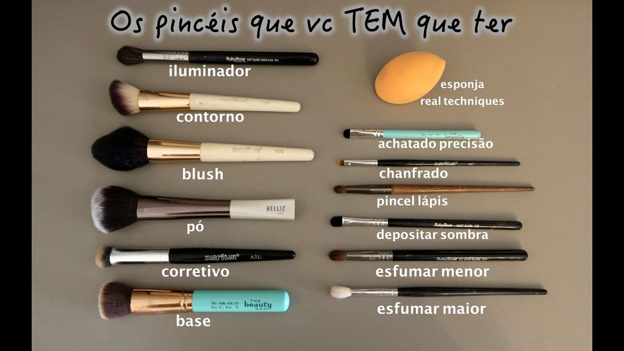 Pincéis que vc TEM que ter! GASTANDO POUCO