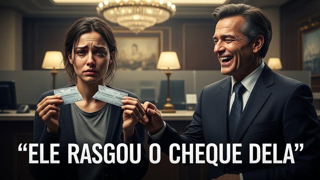 O GERENTE RASGOU O CHEQUE DA MENINA POBRE… SEM IMAGINAR QUE ELA ERA A HERDEIRA DO BANCO.....